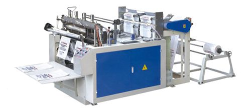 ماكينة تصنيع أكياس تسوق بلاستيكية، 220 كيس/ دقيقة × 2